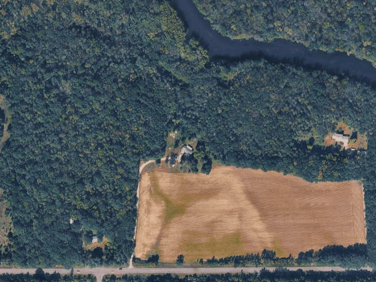 Aerial view of the Shores of Elk River property in Big Lake