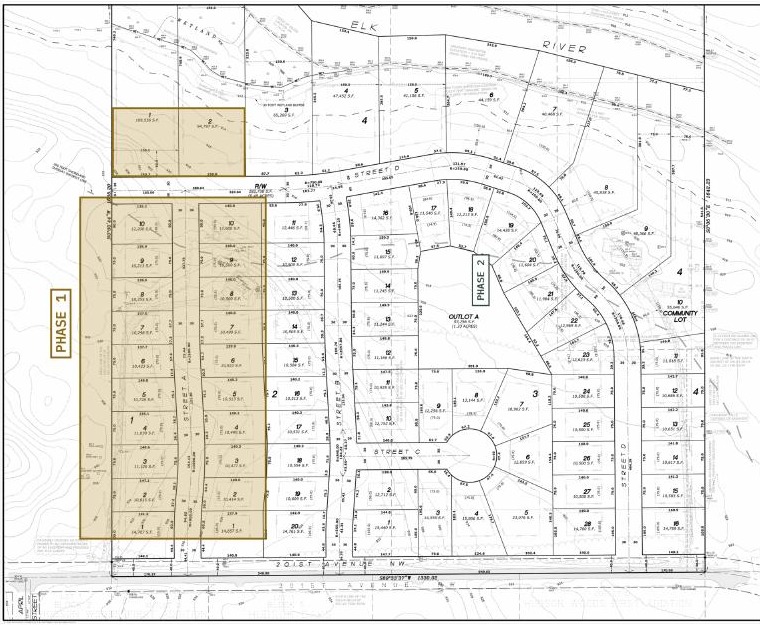 Shores of Elk River preliminary concept plan